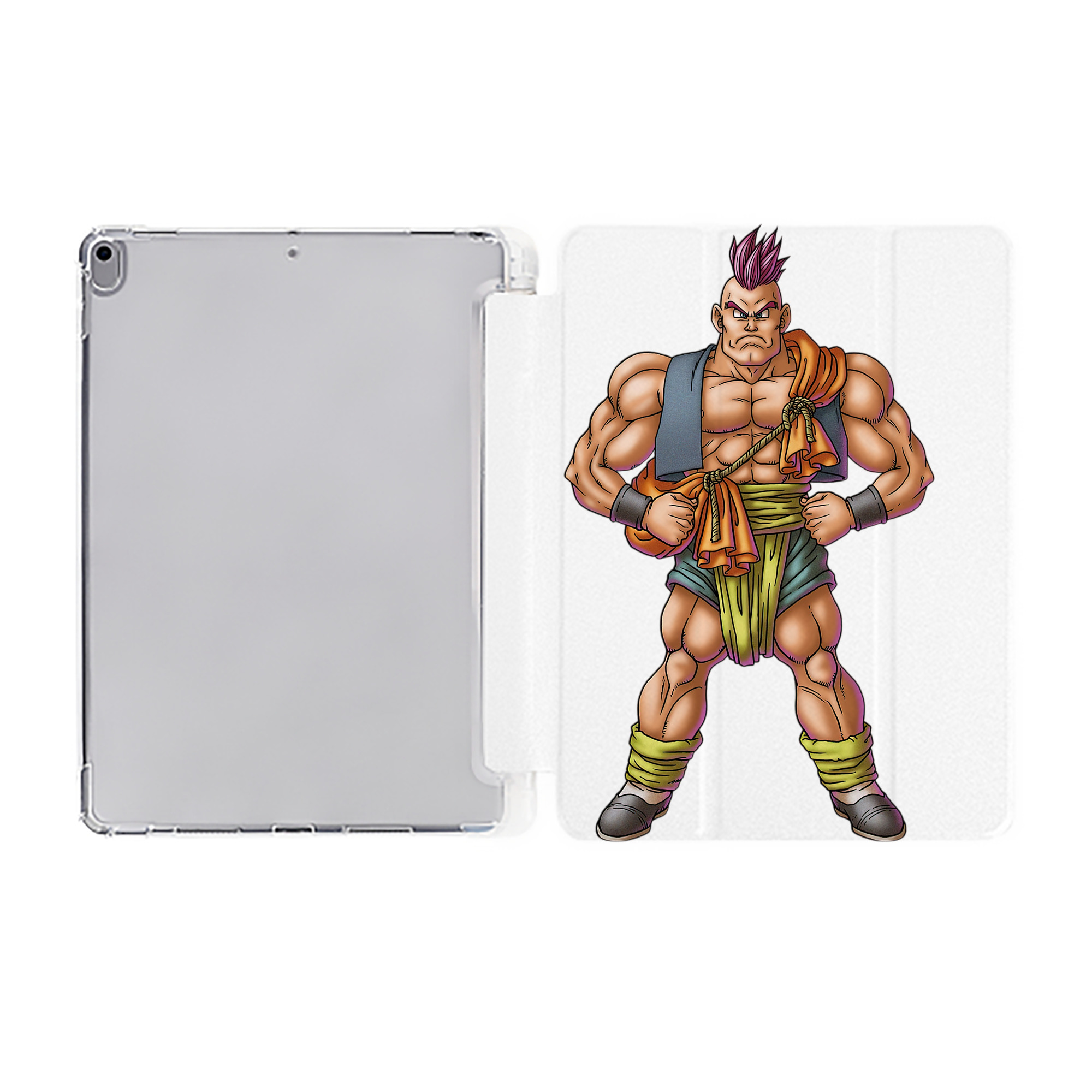 （画像用） ドラゴンクエスト Doragon Kuesuto Dragon Quest IPad ケース ペン収納付き 三つ折りスタンド PUレザー×シリコン 対応機種9.5/10.5/10.9インチ